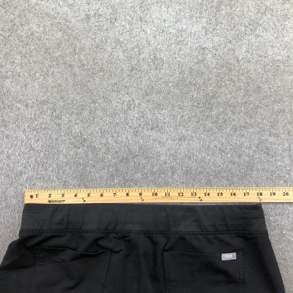 FIGS Technical Collection Jogger Pants Mens XL Black Scrub Elastic Waist Pockets